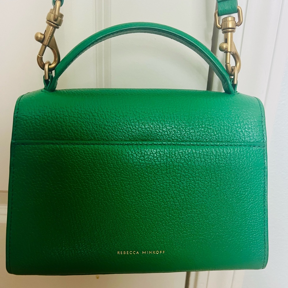 Green Leather Handbag - Picture 4 of 5